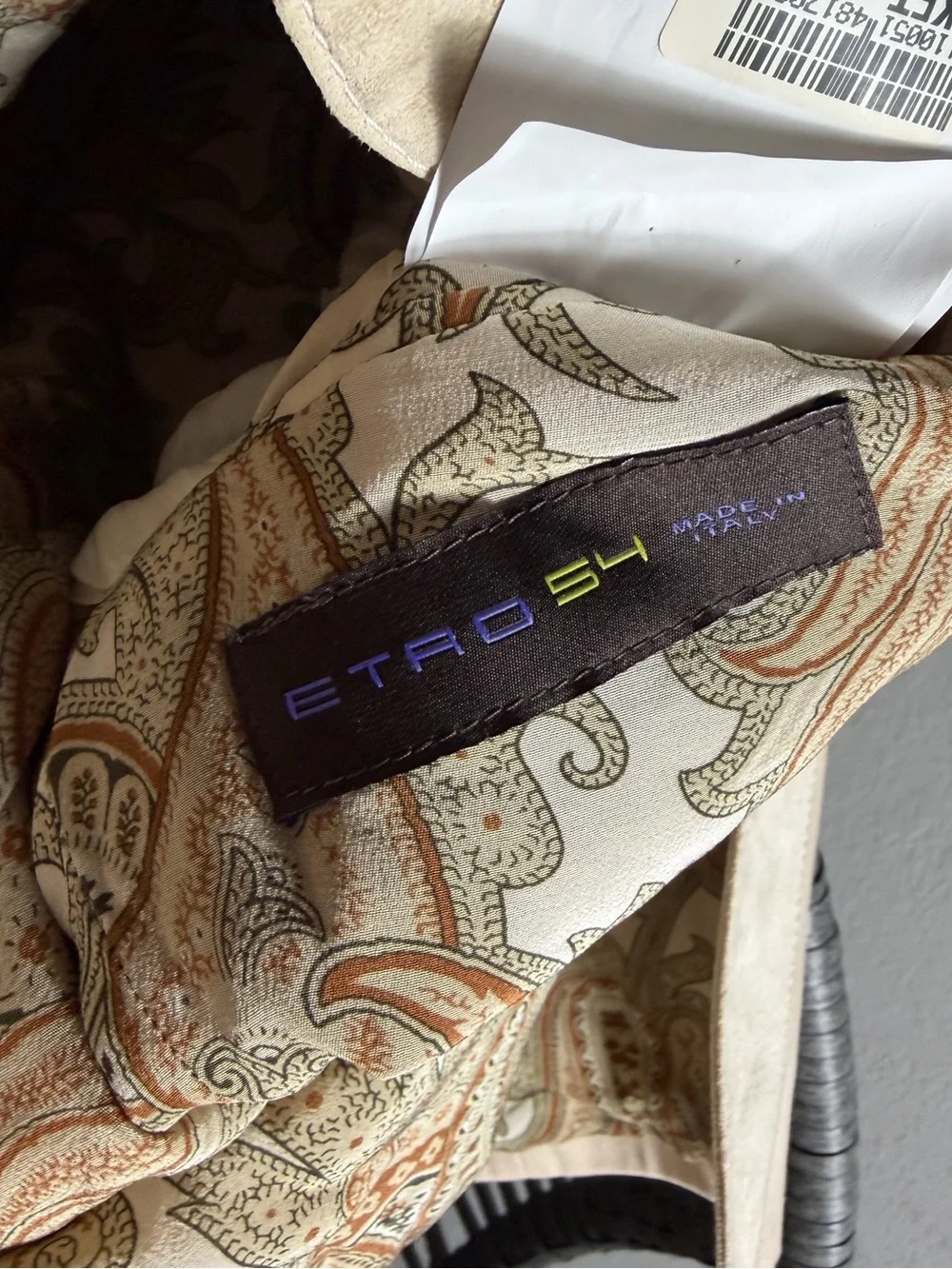 Etro Two-Tone Cream & Beige Sport Coat 54